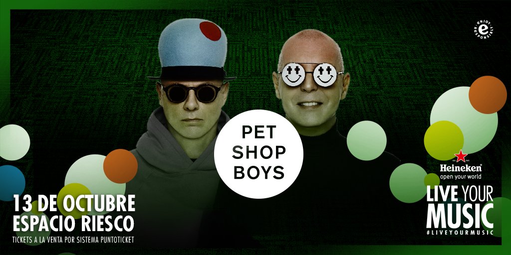 Heinekencl's tweet photo. ¿En qué país se presentó por última vez Pet Shop Boys? responde usando #LivePSB y gana entradas VIP. #LiveYourMusic https://t.co/i80bhsOwPt