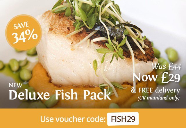 GreatFoodBrit's tweet photo. 34% Off Deluxe Fish Pack + Free Delivery - use code FISH29 - https://t.co/uvpZ4CAdoL #seafoodweek @campbellsonline #fish #fishpack #seafood https://t.co/Yb2RkPvpk0