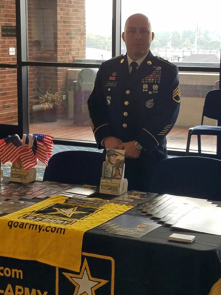 SSGWorkman's tweet photo. TCC students, come by the career fair and learn the opportunities the Army offers. #ARMY #opportunity https://t.co/fa6vesFzGu
