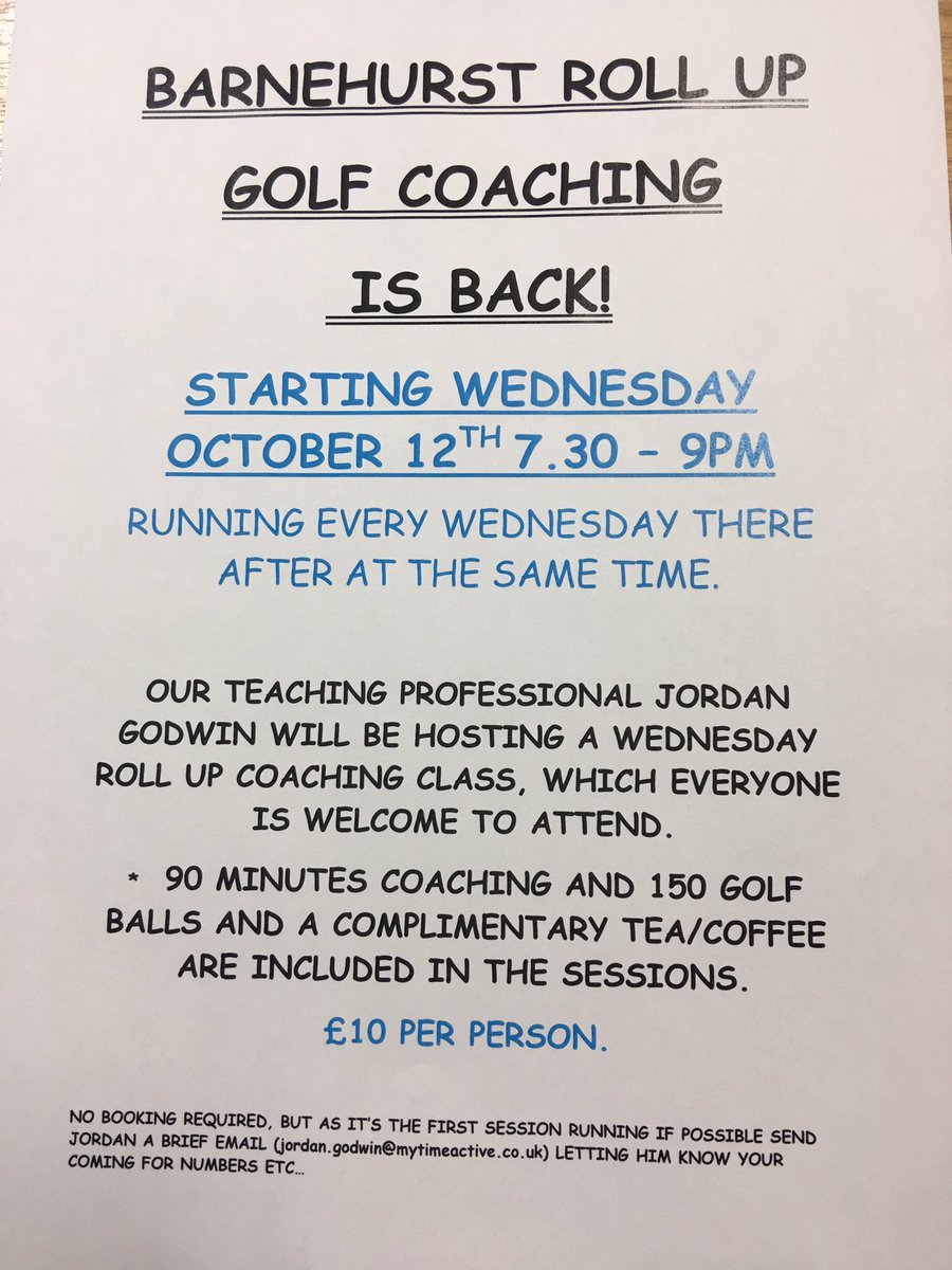 jmgodwingolf's tweet photo. First night of the Wednesday Roll Up starting tonight at 7.30PM. A chance to improve and practice your golf with other golfers #funcoaching https://t.co/vvTdecDi9y