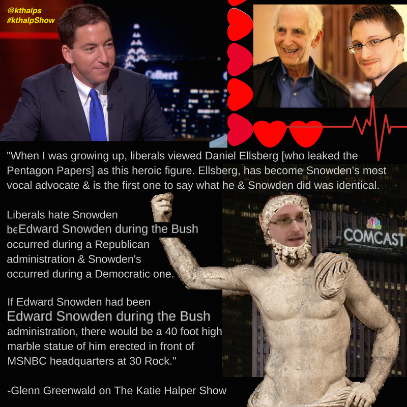 kthalps's tweet photo. "If @Snowden did what he did under Bush there'd be 40 ft high marble statue of him in front of @msnbc" - @ggreenwald https://t.co/71yW8CYjkS https://t.co/0jqXE9KDQk