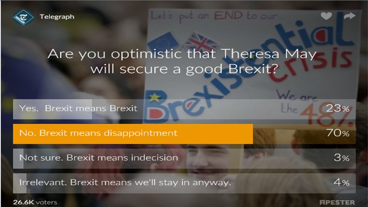 bestforuk's tweet photo. @britsfortheeu2 Telegraph reader detached from editors view of the world. bye bye telegraph. #putthebrakeon https://t.co/MYCkNWnaAx