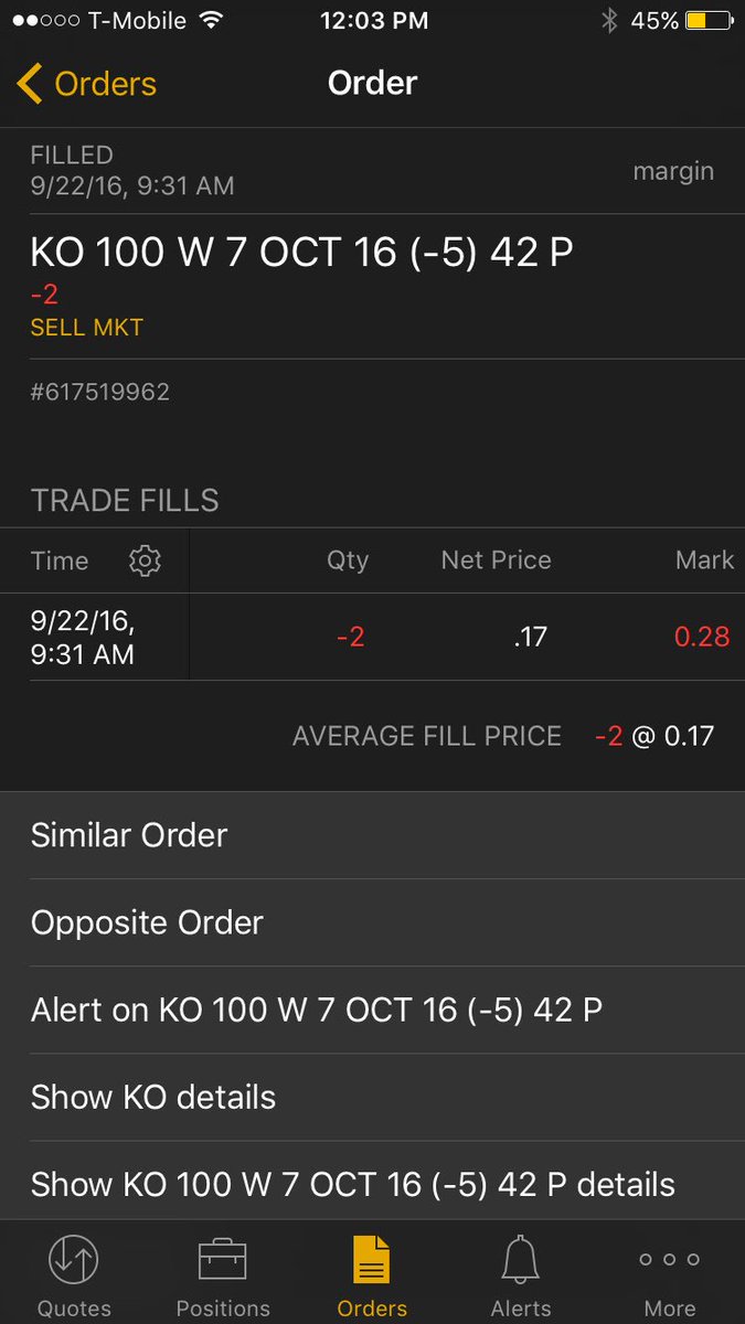 mosaictheories's tweet photo. YES YES... WINNING TRADES THAT'S ALL I'LL EVER NEED!!! #optionswriter #weeklys #binary #ko #novol https://t.co/n5uUmc0qm1