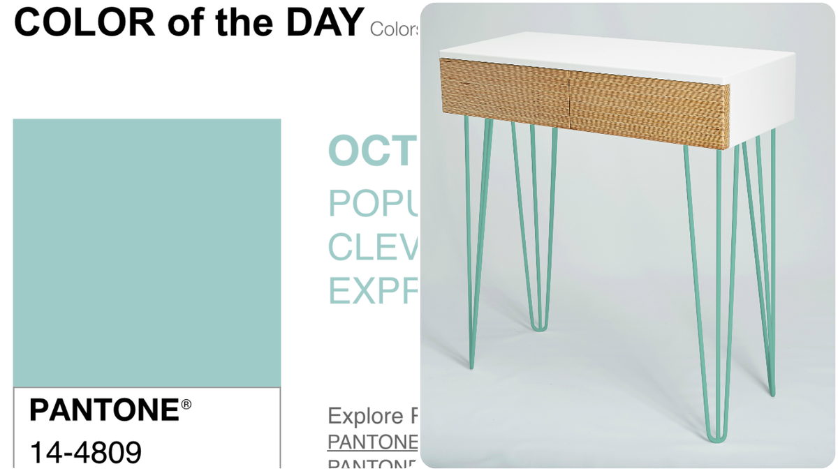 ASOC_UK's tweet photo. Our handmade Roswell Side Table is a pretty good match with @pantone 'colour of the day' https://t.co/EJffDNIcAi #colour #colourtrends https://t.co/tFddVQqsHM