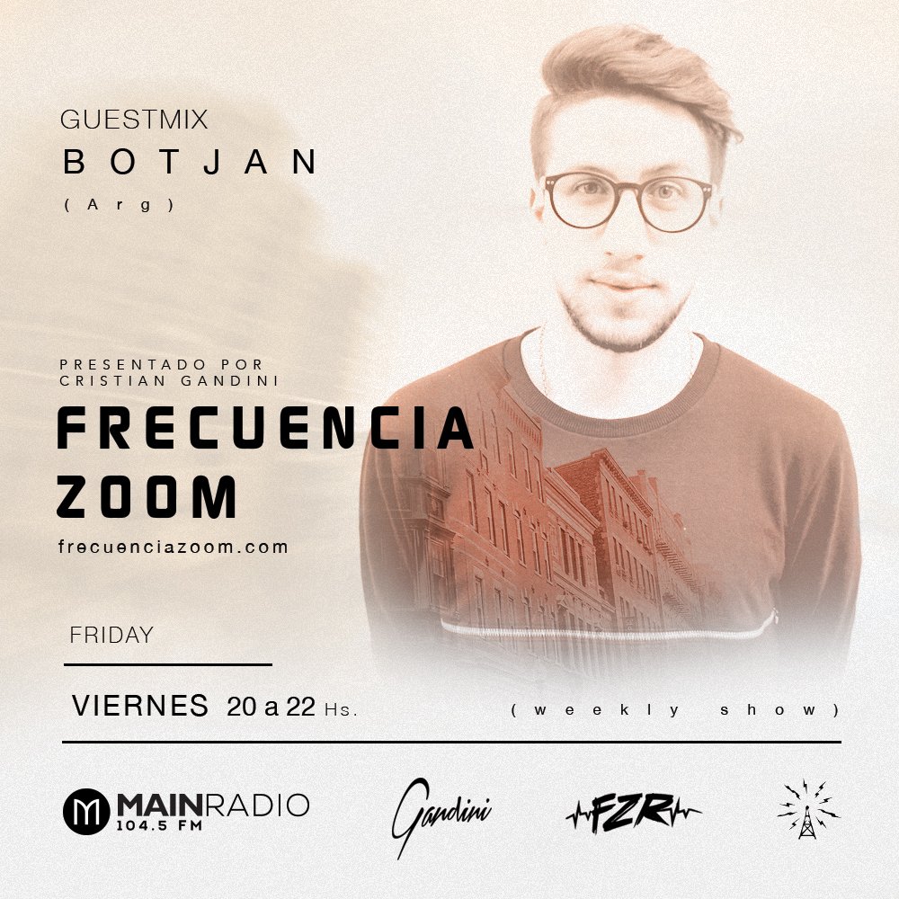 fzrstudio's tweet photo. Viernes 20-22hs BsAs #guest Botjan https://t.co/qbovukrT5f https://t.co/AuewYrfCxX @MainRadio1045 #fzr https://t.co/ZAEvlKJV7F