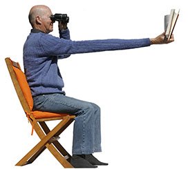 marc_saltzman's tweet image. How do you know if you might have presbyopia? If you look like this when trying to read book or smartphone! #EyeTech