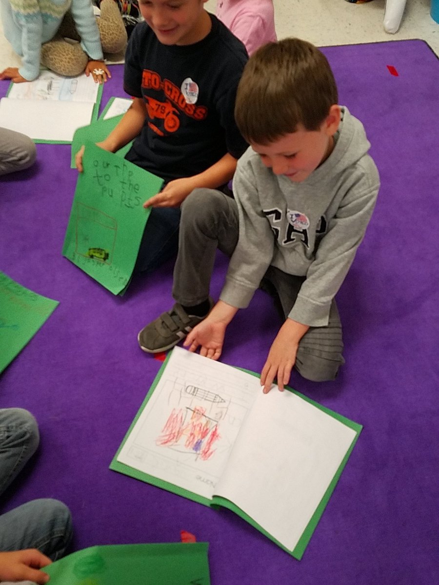 sondrob13's tweet photo. Partner reading our 1st finished book about our trip to Puppetry Arts @SycamoreHills1 #weareauthors https://t.co/ORPtJ3XsVq