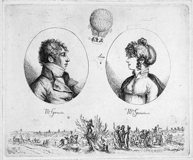 DConnaissances's tweet photo. 12 octobre 1799 : Jeanne Geneviève Labrosse est la première femme à effectuer un saut en parachute, inventé par son mari. https://t.co/5MixoNg2E3