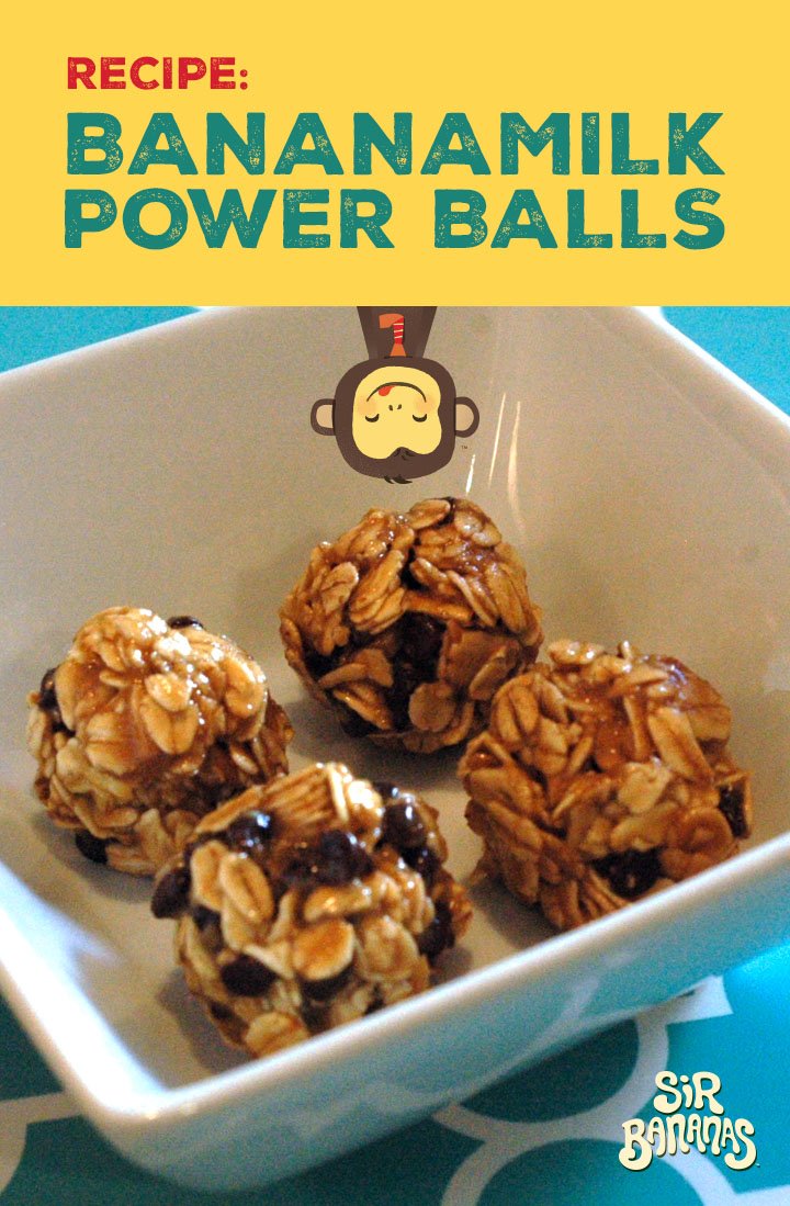 SirBananas's tweet photo. Power through your Wednesday with these easy Bananamilk power balls!  For more Sir Bananas® recipes visit:  https://t.co/xNJrWcR87n https://t.co/9V456TD3wf