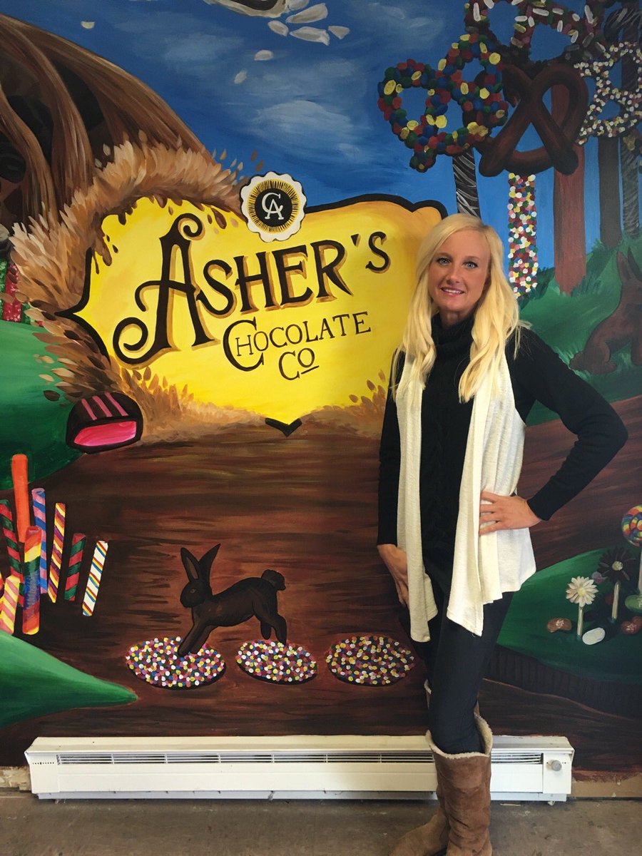 FoodTalkPhilly's tweet photo. Come out to @AshersChocolate today from 11-3pm to see me and taste some of the delicious chocolates I have here to share! https://t.co/rqaFJ5S4wL