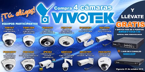 Centtek_Vic's tweet photo. Tu eliges compra 4 Cámaras VIVOTEK y llévate gratis 1 Switch poe de 8 puertos
Centtek #Cdvictoria https://t.co/2vFjDElAI1