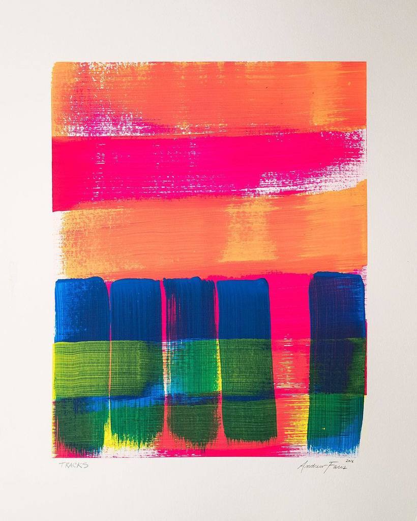 andrewbfaris's tweet photo. Tracks
16" x 20" 
Acrylic on paper
•
#RepurposedPaintings #PaintOnPaper #ColorJournal #Col… https://t.co/1hJYmpLpS0 https://t.co/Lm5ZXWEo5r