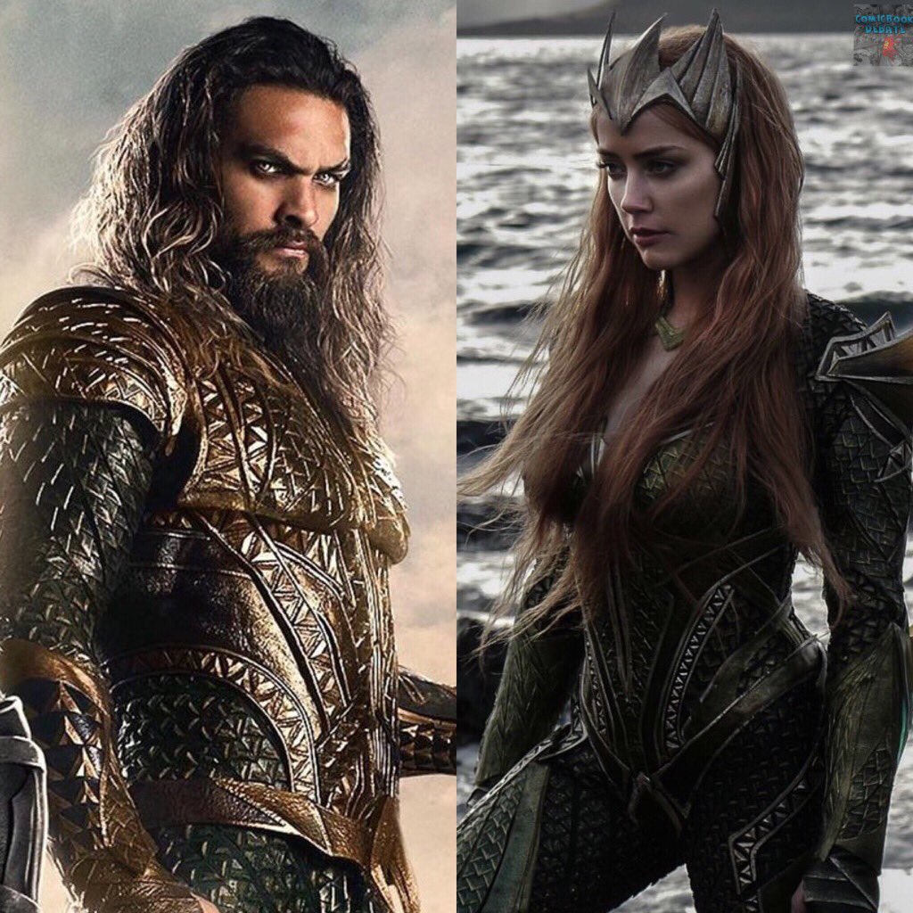 CinemaDebate's tweet photo. The King and Queen of Atlantis in the DCEU. Give Zack Snyder and Micheal Wilkinson credit. Every costume is MAJESTIC. #JusticeLeague #Mera https://t.co/hZcSrQwyM4