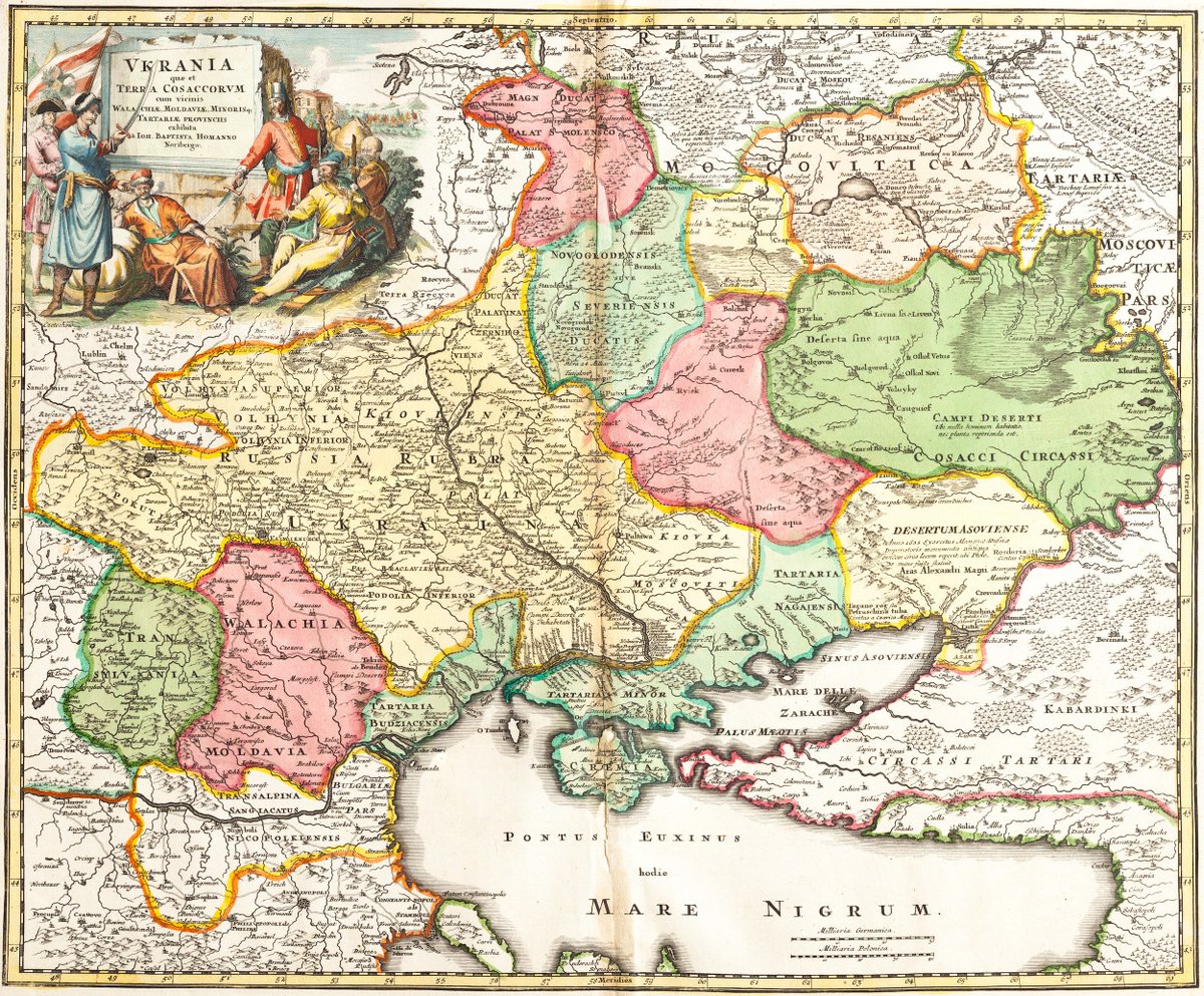 Карта Украины Иоганна Баптиста Гоманн, 1716. На карте указана…: andreistp — LiveJournal