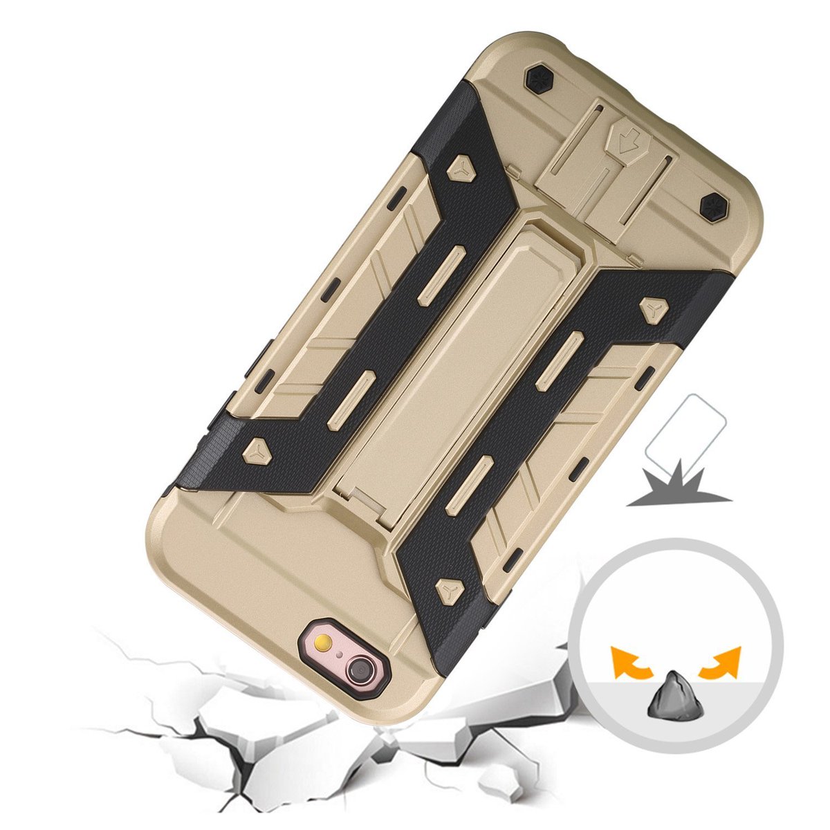 jimkevglobal's tweet image. iPhone 7/7 Plus Card Holder Case-Silver Gray Heavy Duty Dual Layer EXTREME  Protection Cover with Kickstand &amp;amp; Card Holder-Extreme Hard Serie