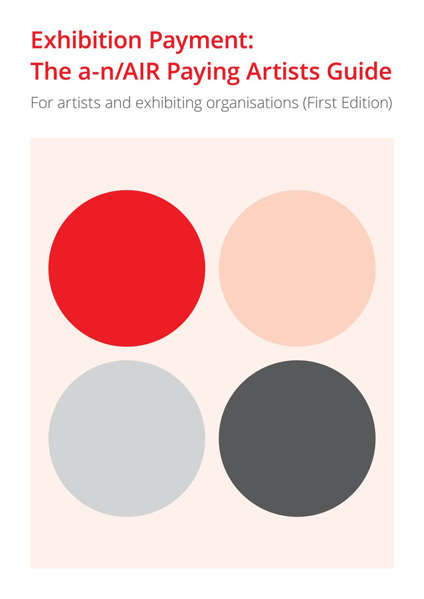 artistsnowuk's tweet photo. The Exhibition Payment Guidance has been launched! Read it here: https://t.co/UwOsdZylLF #PayingArtists https://t.co/f2NzzT3WsC