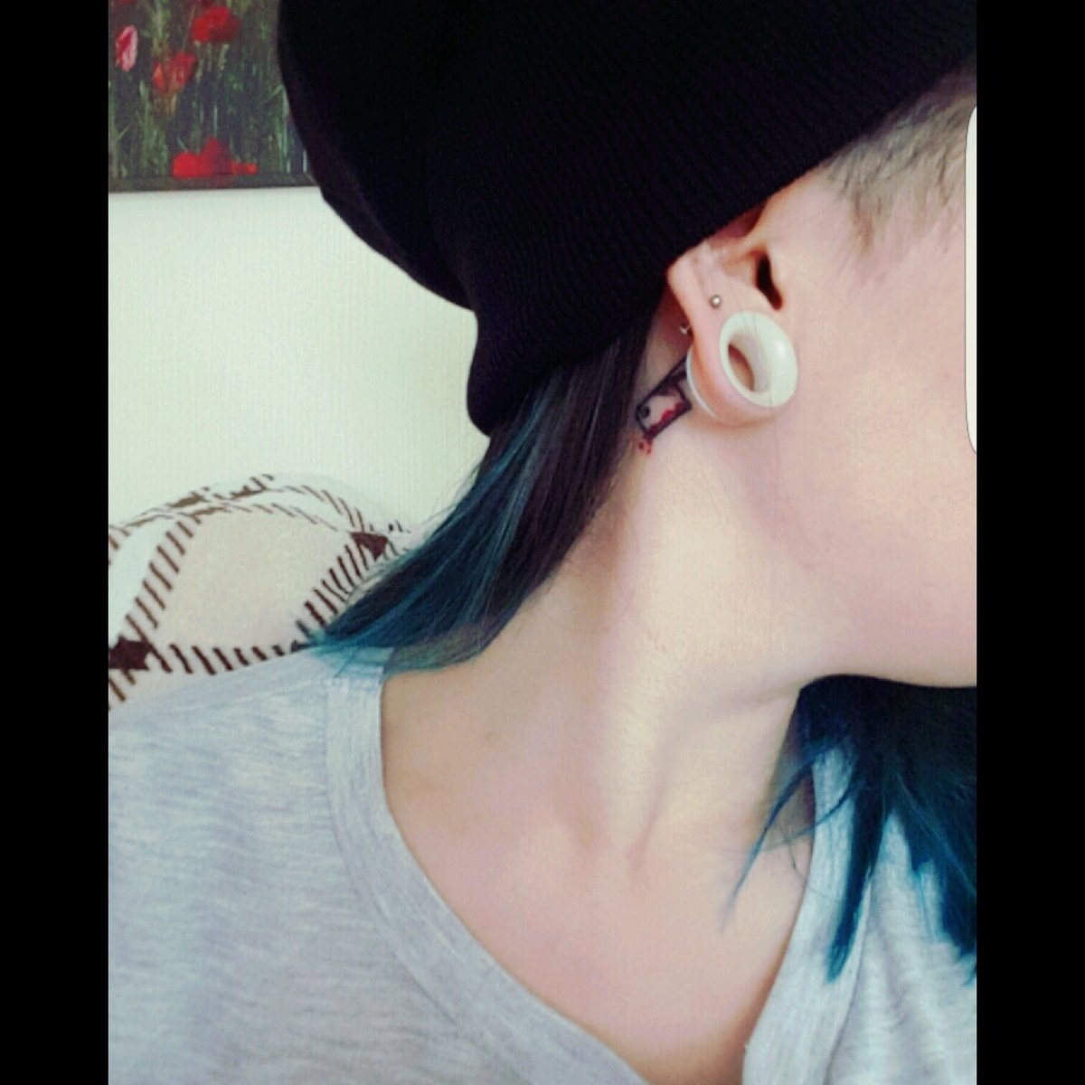 New tattoo is cute.