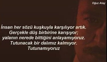 82. yaşında seni "Tutunamayarak" anıyoruz #OguzAtay