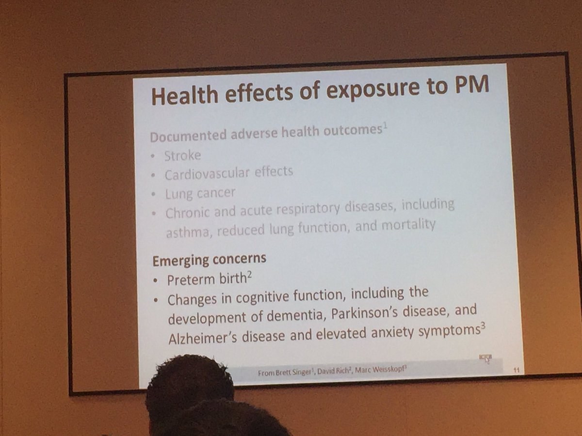 elianiezani's tweet photo. Another interesting talk by David Butler on PM #indoorair exposure & health effects. Key message-risk communication #airpollution #ISES2016 https://t.co/68MrRn2qsD