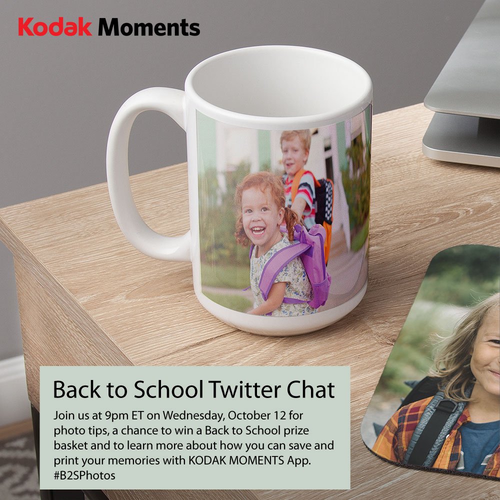 KodakMomentsUS's tweet image. Join us TONIGHT at 9pm ET for a #TwitterChat w/ @EnlistMoms! Use hashtag: #B2Sphotos. You'll have a chance to win fun gift baskets!