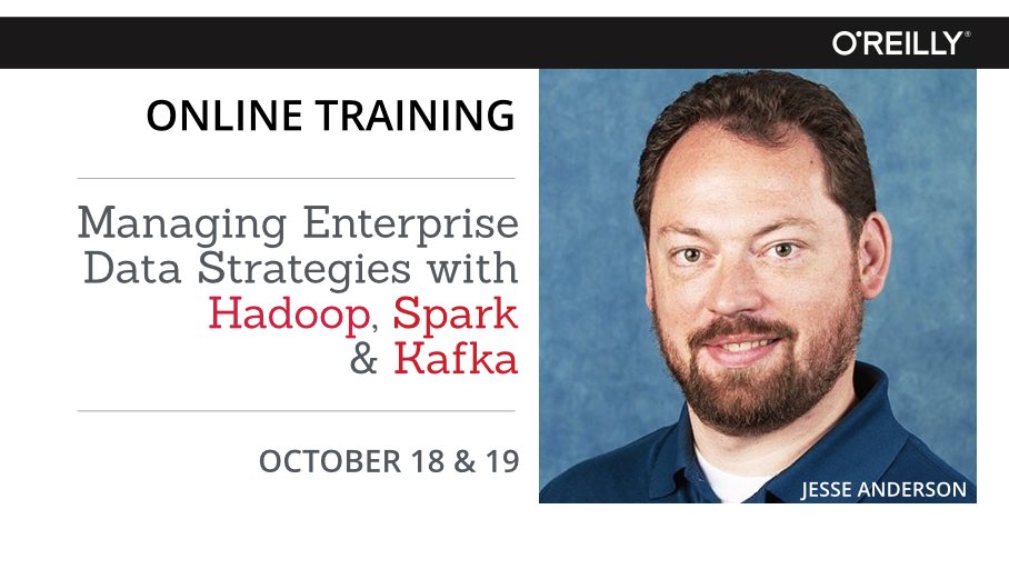 strataconf's tweet image. Don't miss @jessetanderson's online training, Managing Enterprise Data Strategies w/#Hadoop #Spark & #Kafka oreil.ly/2dMh5xB