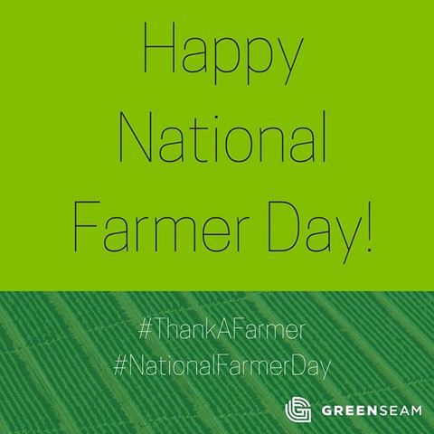GreenSeamRegion's tweet photo. Happy National Farmer Day from all of us at GreenSeam! #NationalFarmerDay #ThankAFarmer #GreenSeam https://t.co/QKS9e76kEy