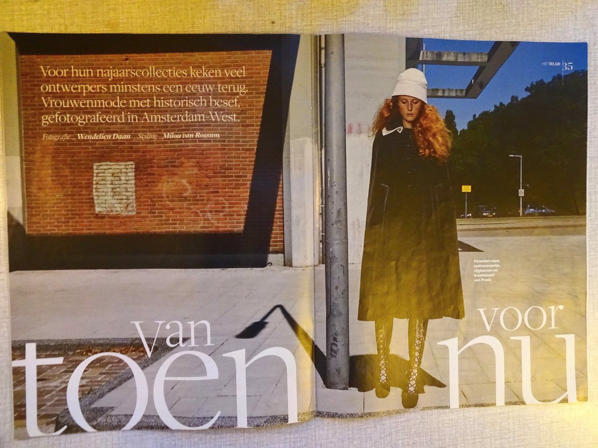 NwWstXprss's tweet photo. Laatst waren de straten van Amsterdam West decor voor een fashionshoot in het blad bij de NRC. Wie raad waar? https://t.co/ziJHde4BPq