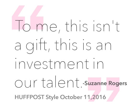 "To me, this isn't a gift, this is an investment in our talent" Read the full Huffington Post article at srfi.ca/news #fashion