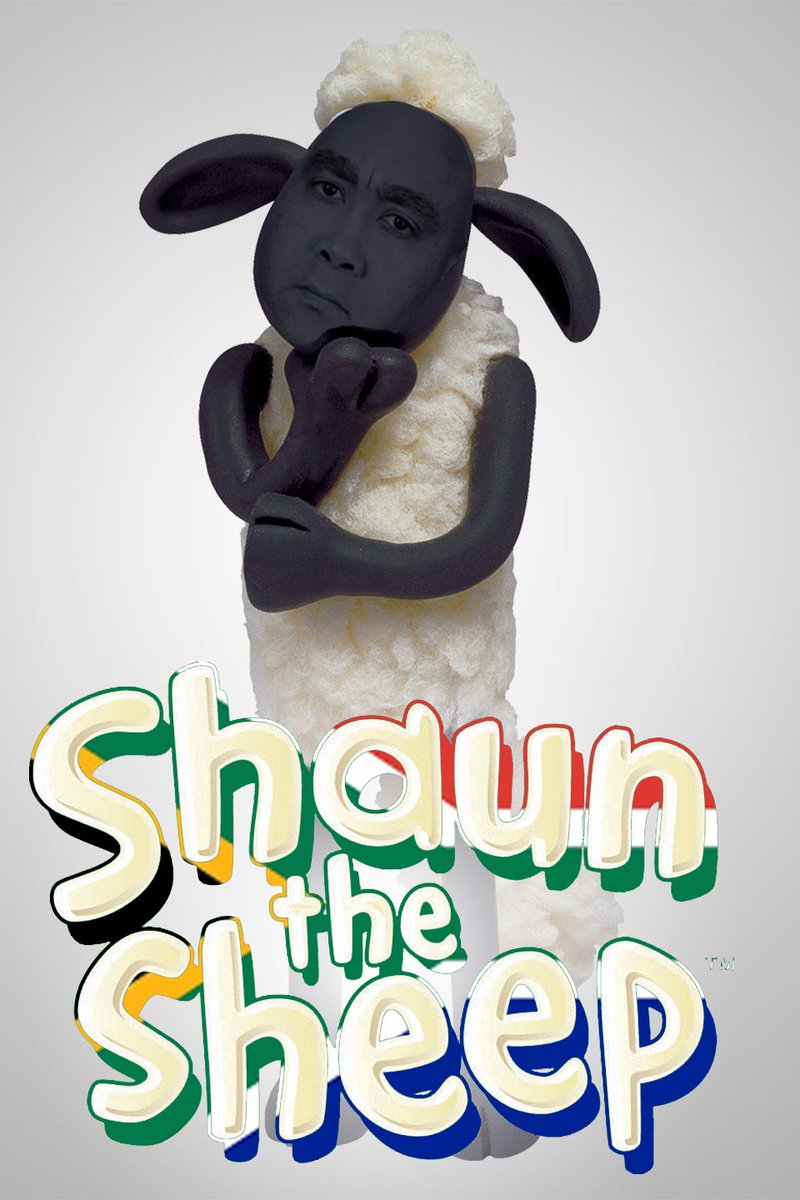 0pinion8d's tweet photo. #StateCaptureMovieTitles | I could not resist... #ShaunAbrahams the Sheep https://t.co/Do99t0qwbb