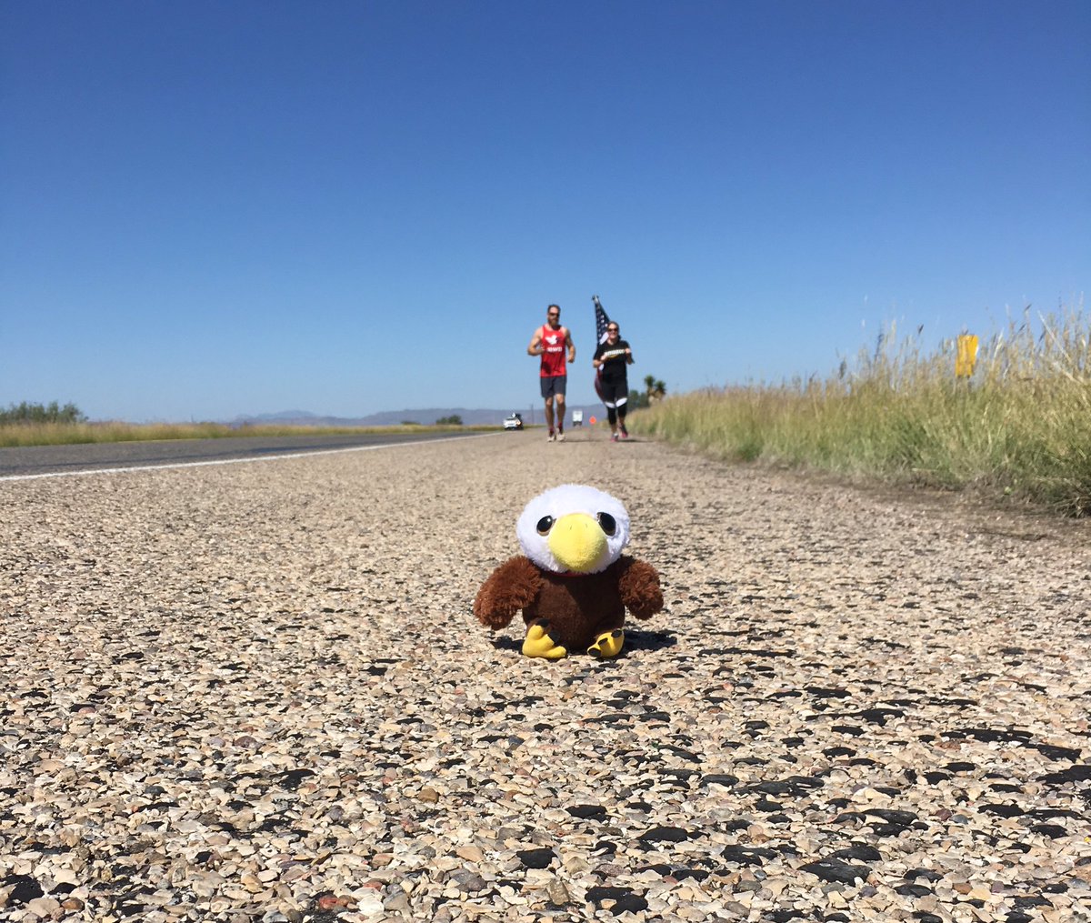 EagleBadAss's tweet photo. Eagle Nation going strong at OGR! Engagement Enrichment Community #AmazonOGR #OldGloryRelay @TeamRWB https://t.co/QM55awjGD0