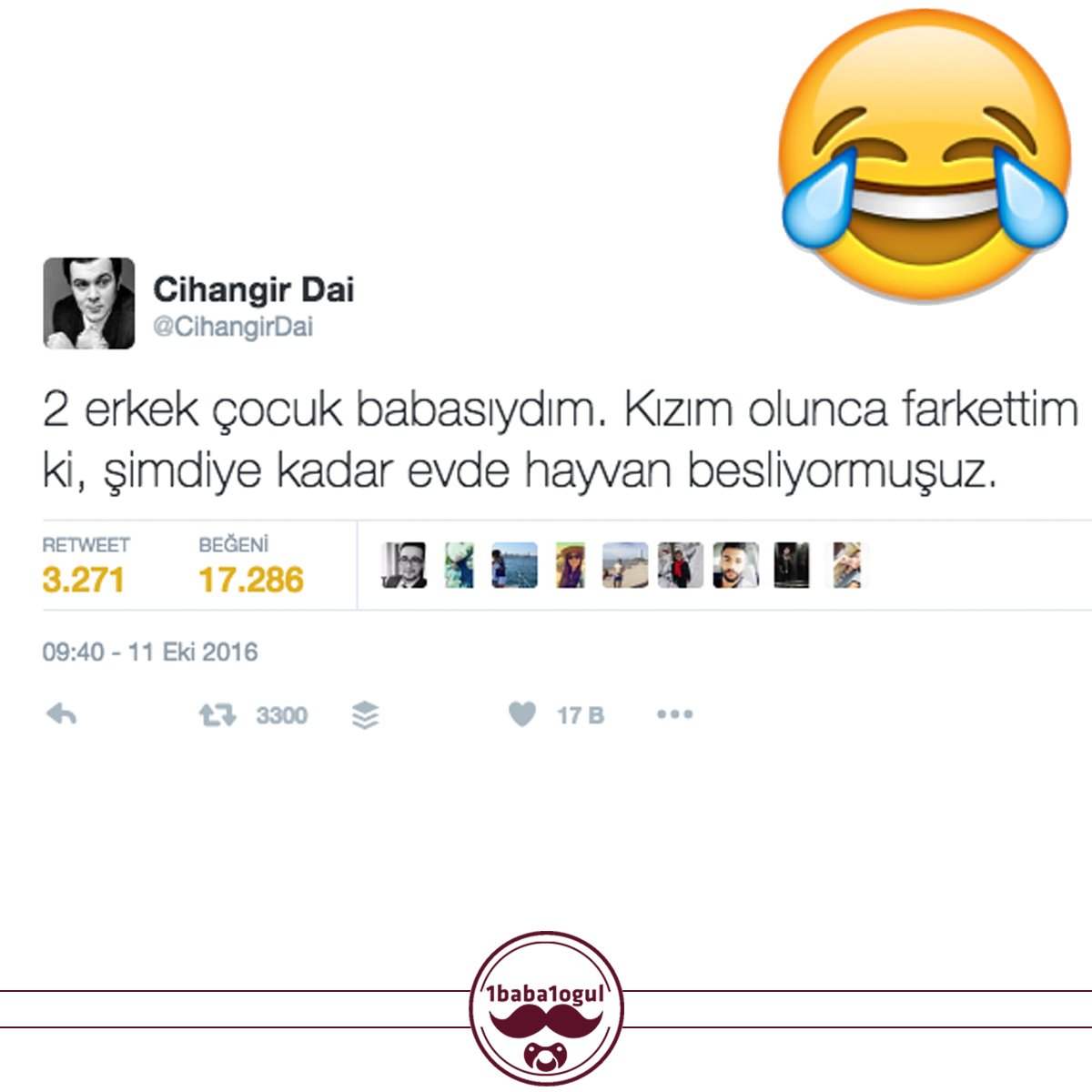 dijitalbaba's tweet photo. -Evde hayvan bakıyor musunuz? 
-Evet 14 aylık oğlum var! 😄

#1Baba1Oğul 
#TekCümleyleHayatım #obenimkalbim#BudaBenimHayatFelsefem #şansıyok https://t.co/ZuZblnlWy8