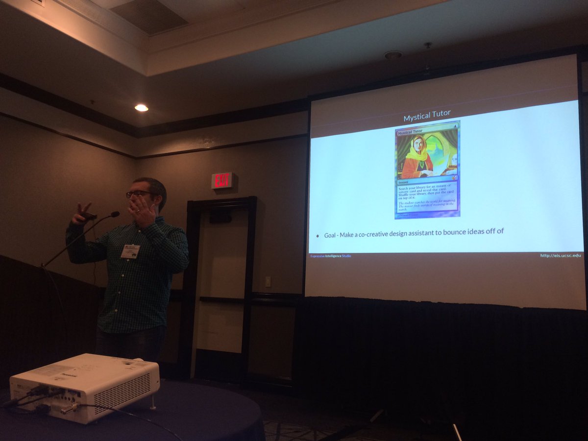 AIIDEconference's tweet photo. Co-creative design for M:TG at #AIIDE16 https://t.co/JiSF0XYuZK
