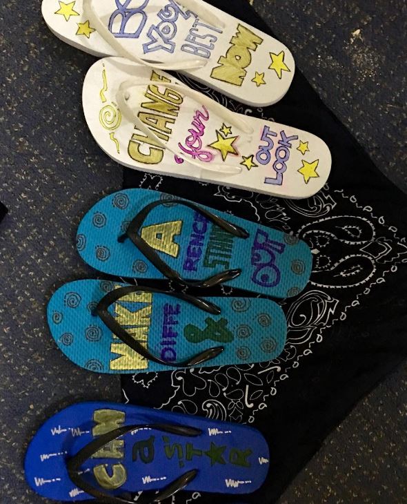 g5engagement's tweet photo. Celebrating Leaders who make a Difference! #OneG5's Leaders designed slippers for HAVEN FOR CHILDREN during G5's CLAD 2016 https://t.co/HqwMikJ35L