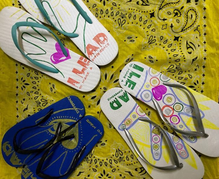 g5engagement's tweet photo. Celebrating Leaders who make a Difference! #OneG5's Leaders designed slippers for HAVEN FOR CHILDREN during G5's CLAD 2016 https://t.co/HqwMikJ35L