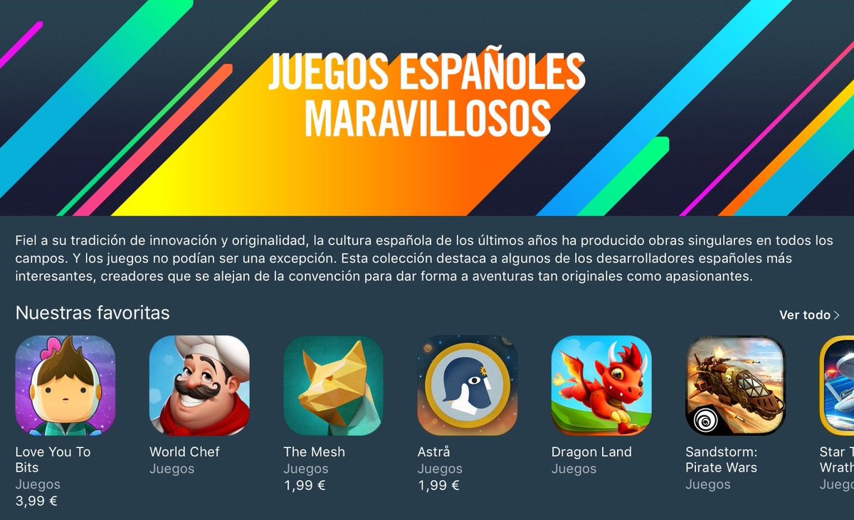 FabulosoGames's tweet photo. Un honor ver a #Astrå entre estos juegos españoles maravillosos.
¡Gracias @AppStoreES!
https://t.co/9E0MDwdQSu https://t.co/bXgq7sflad