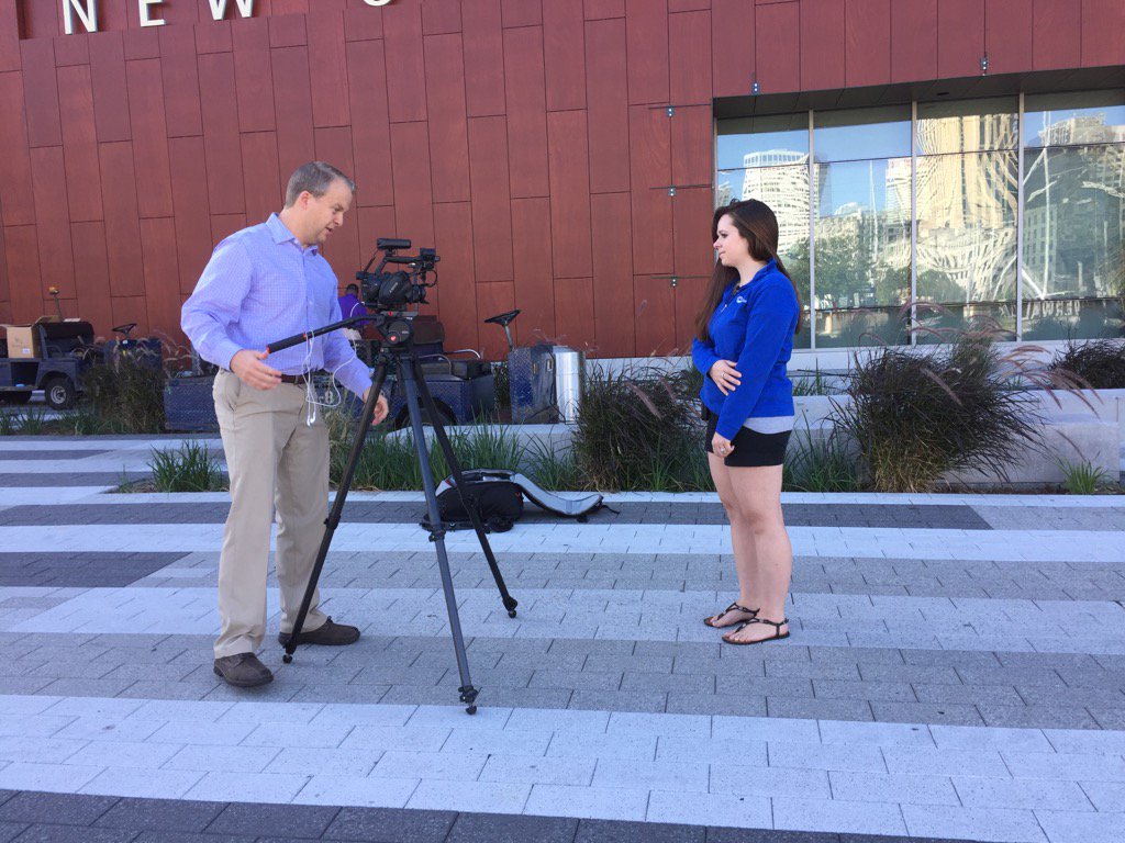 JulieKCabrera's tweet photo. Getting ready for a behind the scenes interview at #nbmbaa with Revanna from @prattandwhitney Talent Center https://t.co/lBrfKHD12H