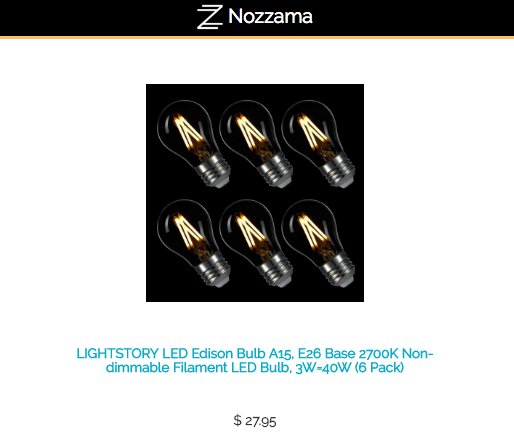 nozzama's tweet photo. #Amazon #DealoftheDay LIGHTSTORY LED Edison Bulb A15, E26 Base 2700K , 3W=40W (6 Pack) Just $27.95, save 77% #likeit https://t.co/STQCBYxApn https://t.co/k0jAYMF3E9