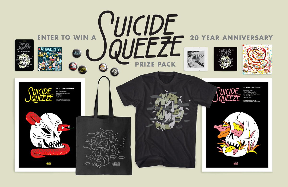 Shuga_Records's tweet photo. YO SHUGS: Stop in the shop today to get yourself entered to win this KILLER @suicidesqueeze Prize Pack! #SSR20 https://t.co/7cJZXgQrrQ