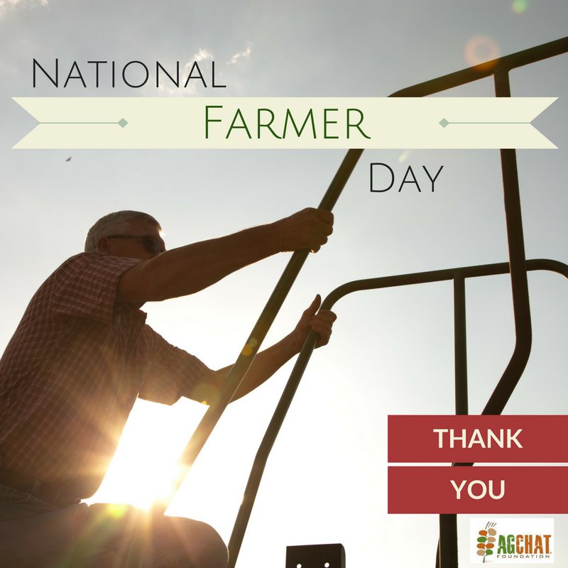 To all #farmers, thank you. #NationalFarmerDay #AgChat -MW