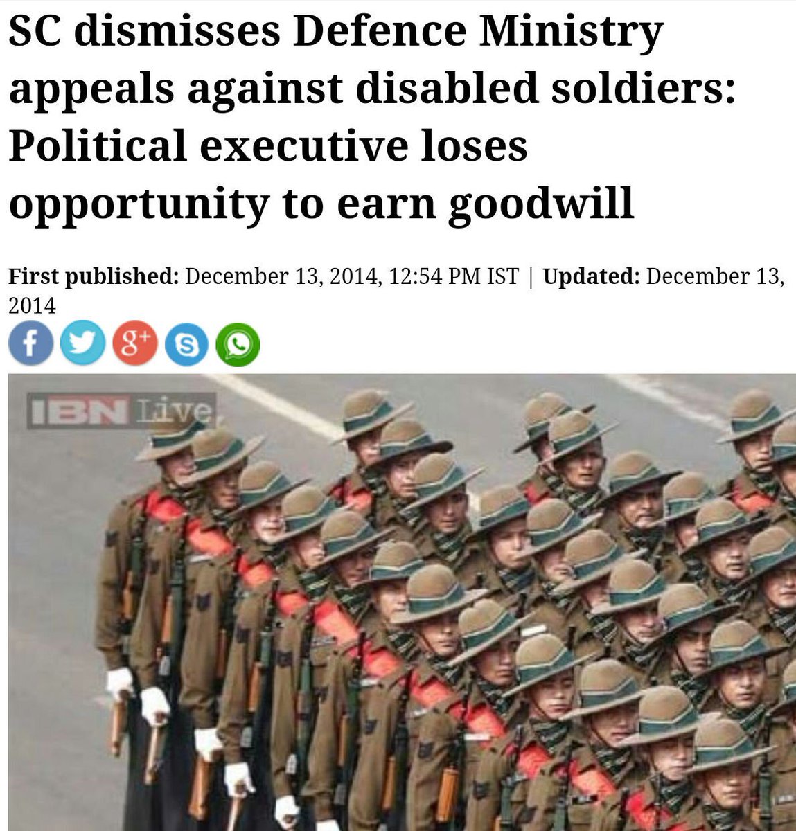 geetv79's tweet photo. #ParrikarInsultsArmy
How to Dishonour Soldiers:
ShortChanging, BackStabbing, Breaking Promises
#ModiBackStabsArmy
#ModiRobsArmyPension https://t.co/Ij7azkvt5y