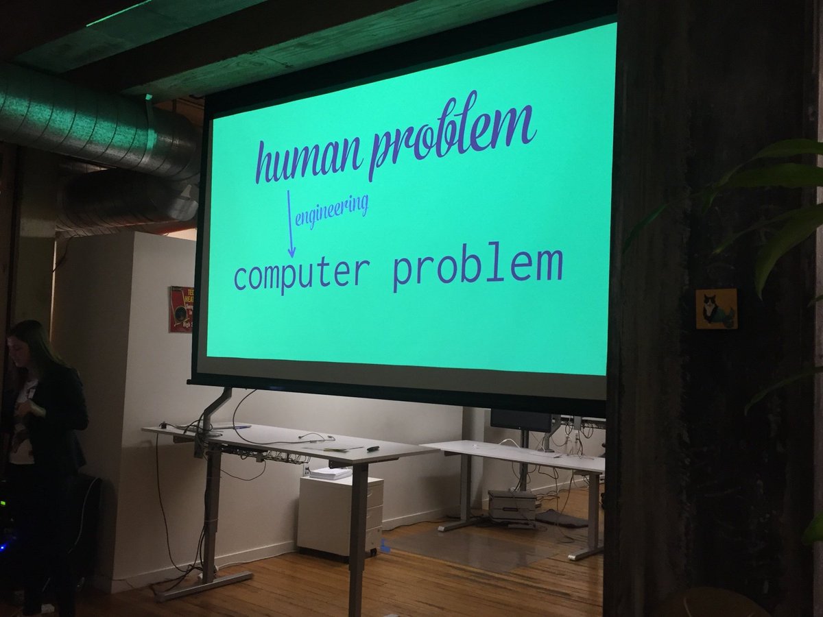 carbonfive's tweet photo. Yesterday we learnt about how @rachelmyers went from beginning engineer to engineer to co-founder of Opsolutely! #AdaDay2016 https://t.co/10Ssg0dSK6