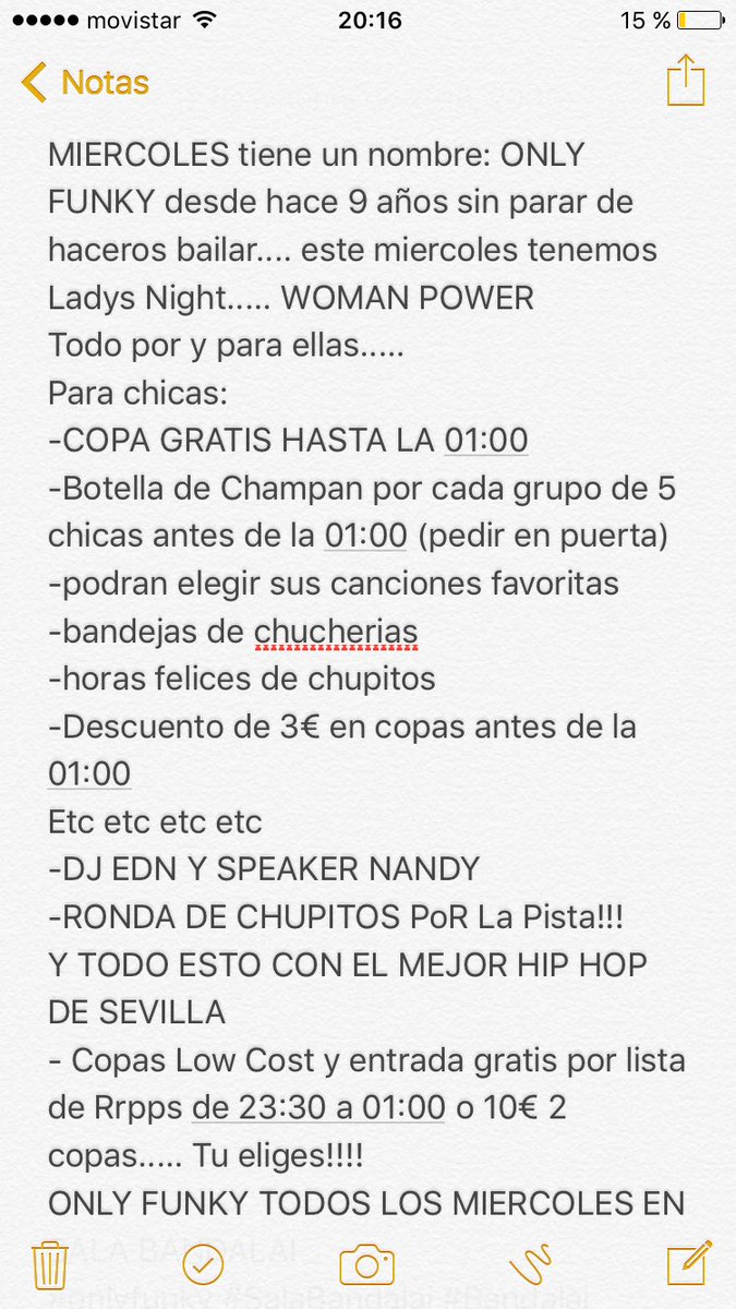 onlyfunkysvq's tweet photo. MIERCOLES tiene un nombre: ONLY FUNKY  
#onlyfunky #SalaBandalai #Bandalai #hiphop #dance #chupitos #crazy #locura #9años #real #anticopy https://t.co/2kitOJf6RA