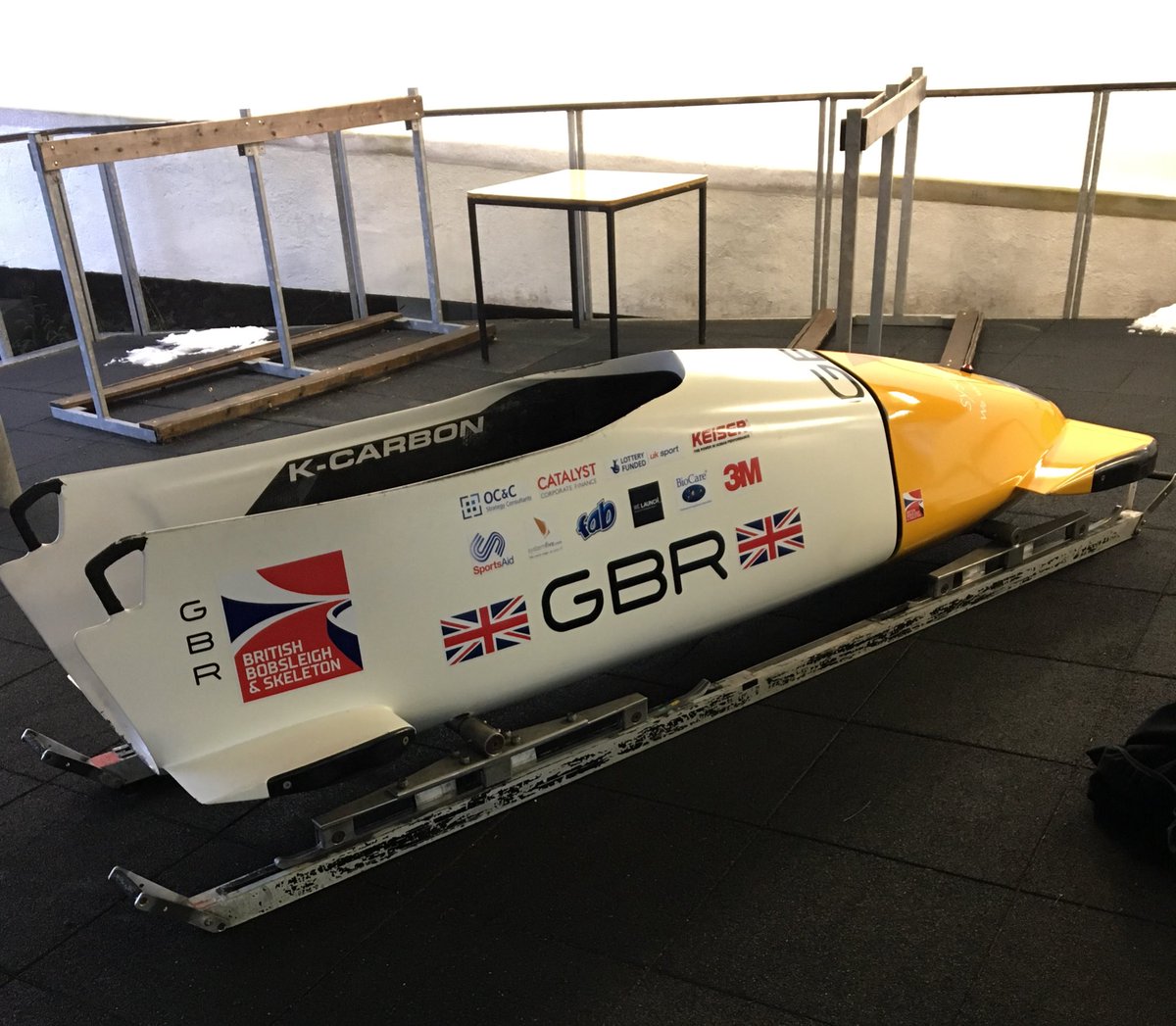 andykelly79's tweet photo. Bobsleigh-making gravity interesting @CardiffMetSCRAM @CardiffMetCSS #eatsleepsliderepeat https://t.co/aVKbVuBBqs