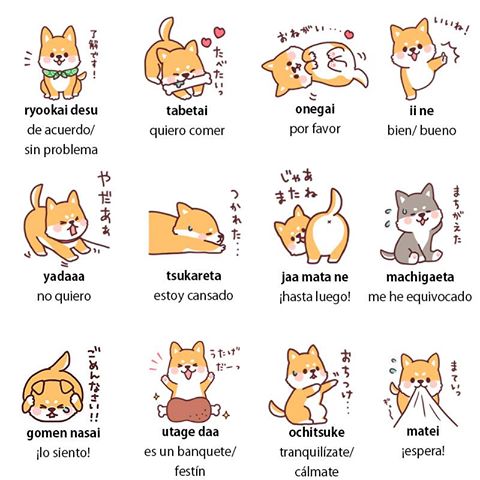 NipponFest's tweet photo. ¡Palabras que escucharéis mucho en japonés cuando veis anime! 😃
(ficha de vocabulario de @EspaiWabiSabi) #Shibainu #Japonés https://t.co/hxukfQ9IMb