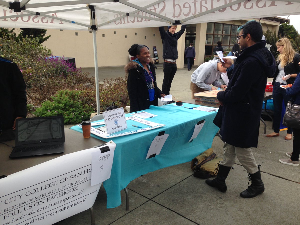 NetImpactCCSF's tweet photo. We'll be at Ram Plaza in front of the cafeteria until 2 PM, don't miss us! #UpToUs #MyTwoCentsDays #AllHandsOnDebt #FreePizza https://t.co/JUc2ZoNPbI