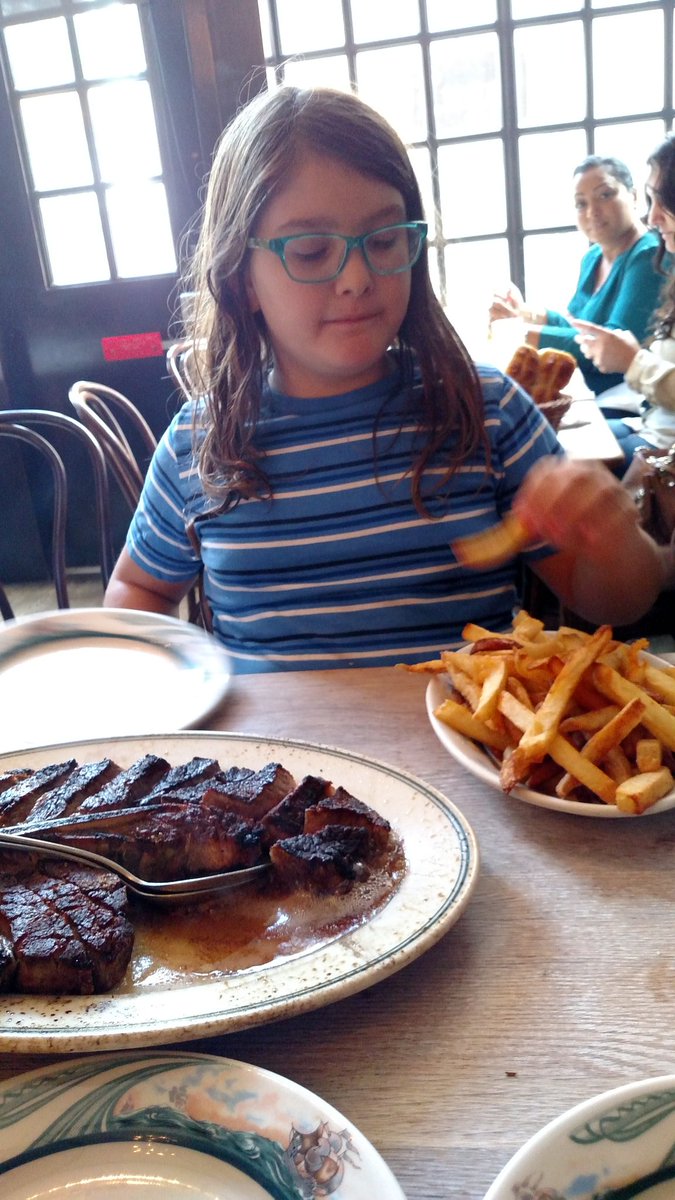 orgeatworks's tweet photo. Happy 10th Birthday to Ruby! Been having lunch at Peter Luger since her 1st Birthday https://t.co/X8LG4CRDwh