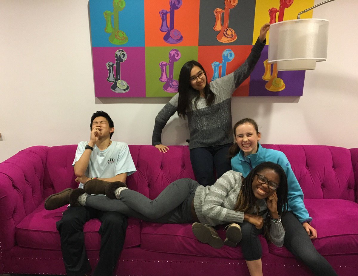 YouthCITIES's tweet photo. Who says you can't have fun while working hard?  #CITIESscholars fm 3 schools taking quick break fm #youth #innovation @VickyWuDavis https://t.co/tPZA2HEsZF
