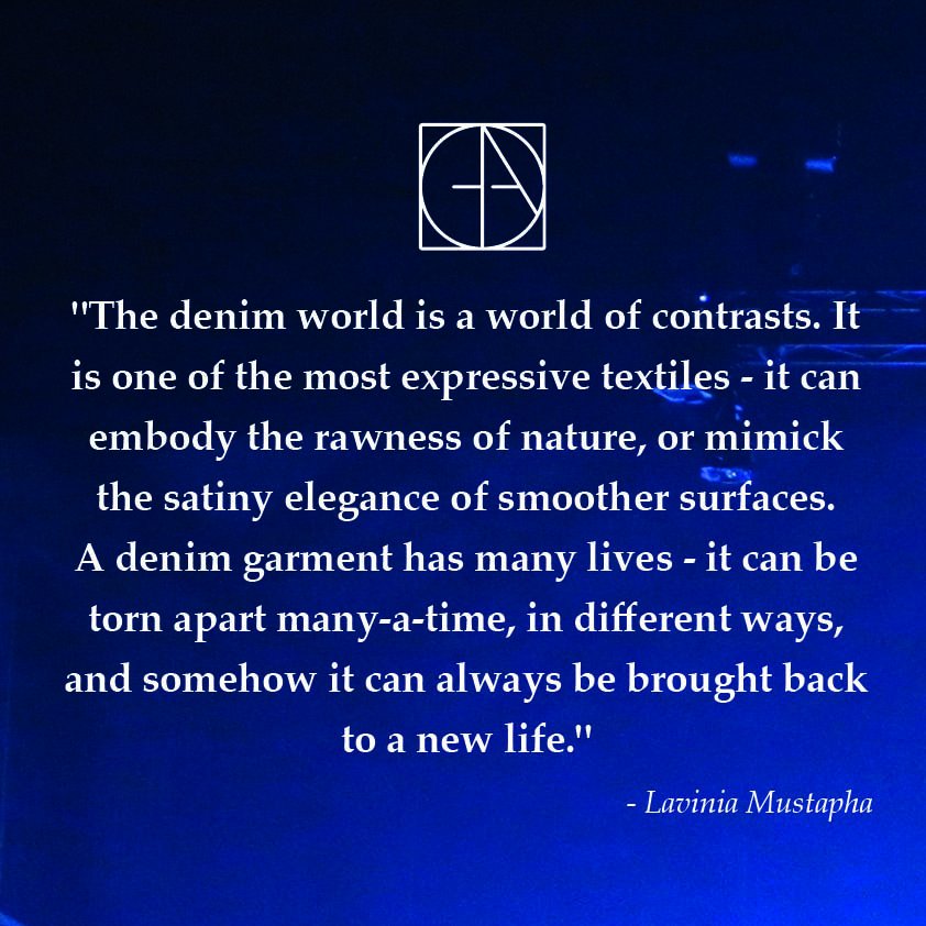 DenimAwards's tweet photo. The beauty of denim, elegantly phrased by GDA participant Lavinia Mustapha #globaldenimawards #twomoreweeks https://t.co/xgxVvtBbDv