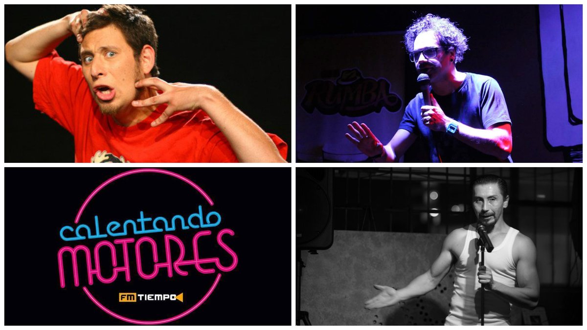 TiempoMotores's tweet photo. Hoy #MiercolesDeStandUp con @chechoapes y @mrferomonas  invitados @Panqueimpro  @vendedorchanta 20hrs en vivo por @radiofmtiempo 
 RT! https://t.co/lGOCs1iv3g