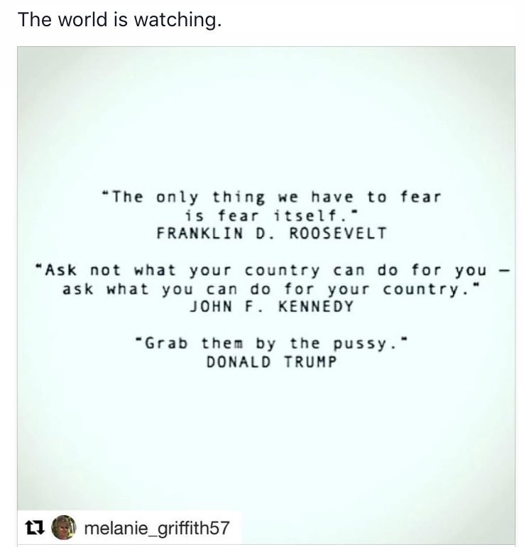 vlada_pechenaya's tweet photo. #Trump2016 #TrumpPence16 #TrumpSexism #TrumpMysogyny #TrumpAlert #grabbedbythepussy #NeverTrump #HillaryToWin #MAGA #notokay #vileTrump https://t.co/zfdE3tDW8K